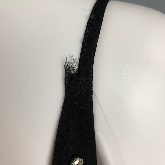 RETROFETE Size S Black Polyester Beaded Shift Dress - Picture 6 of 10